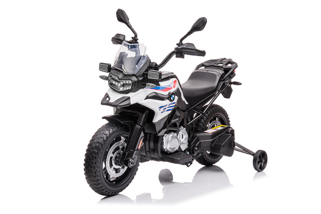 Motocicleta el&eacute;trica infantil BMW F850 GS 2 motores licenciada 12V