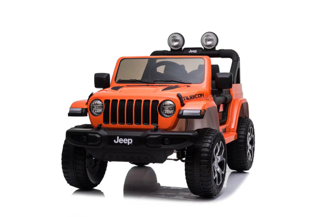 12V toddler elektrisk batteridrevet tur p&aring; Jeep Wrangler Rubicon